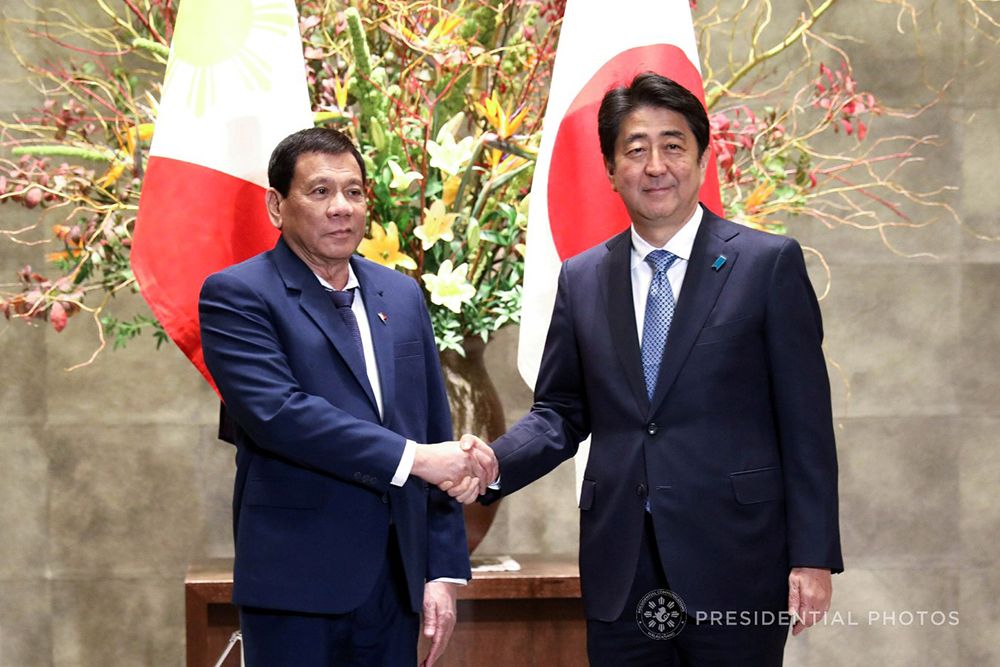 Duterte Thanks Abe for Strengthening PH-Japan Strategic Partnership