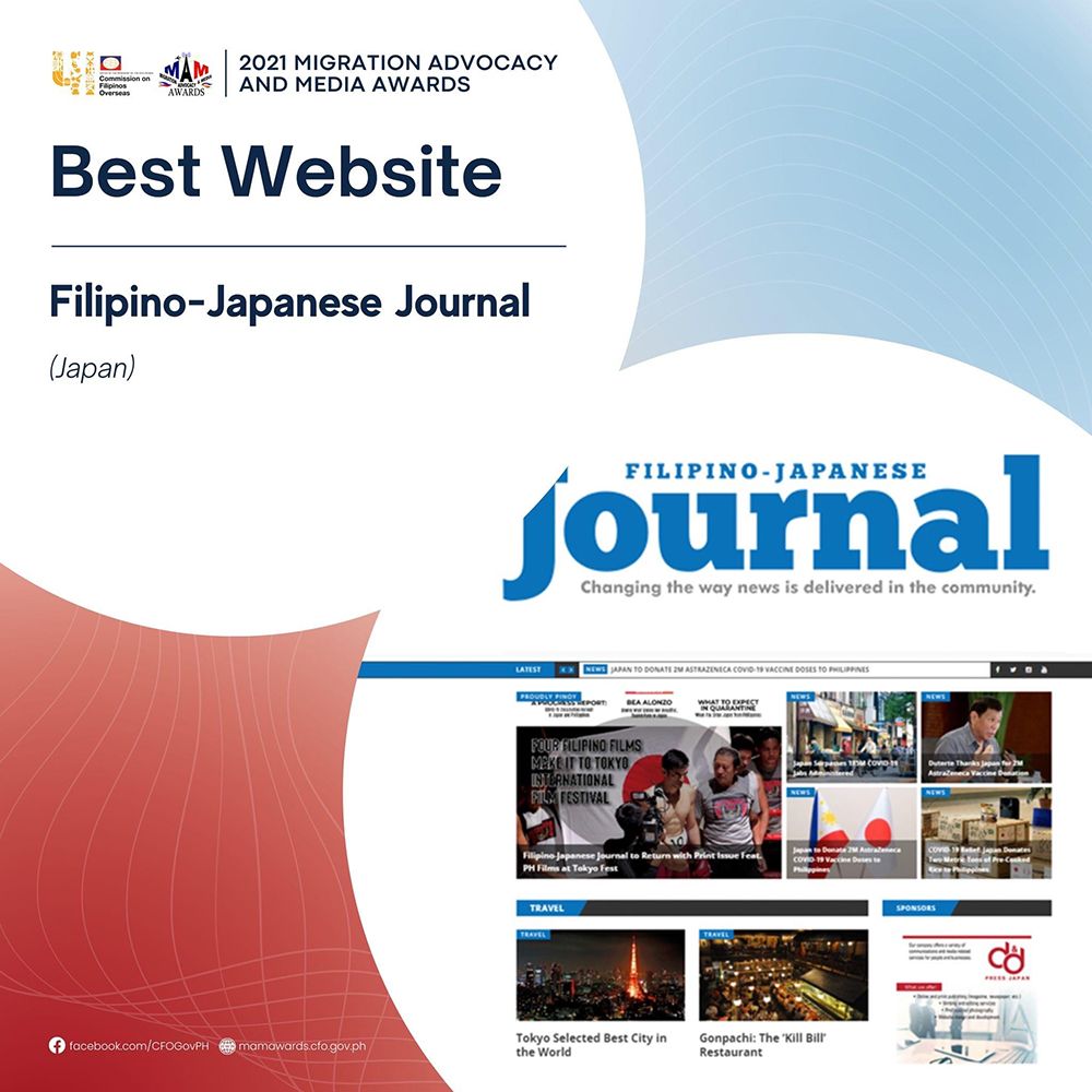 Filipino-Japanese Journal to Receive Award from Philippine Government